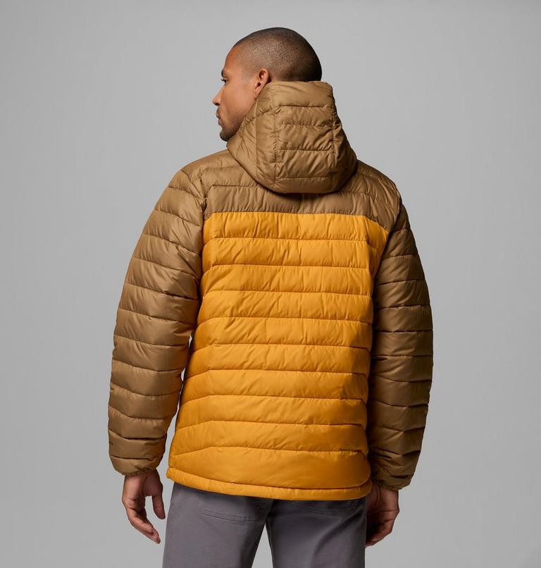 Men&rsquo;s Powder Lite II Hooded Insulated Jacket, Color: Squash, Delta, image 3