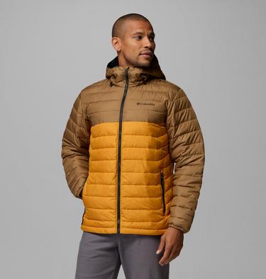 Men&rsquo;s Powder Lite II Hooded Insulated Jacket, Color: Squash, Delta, image 19