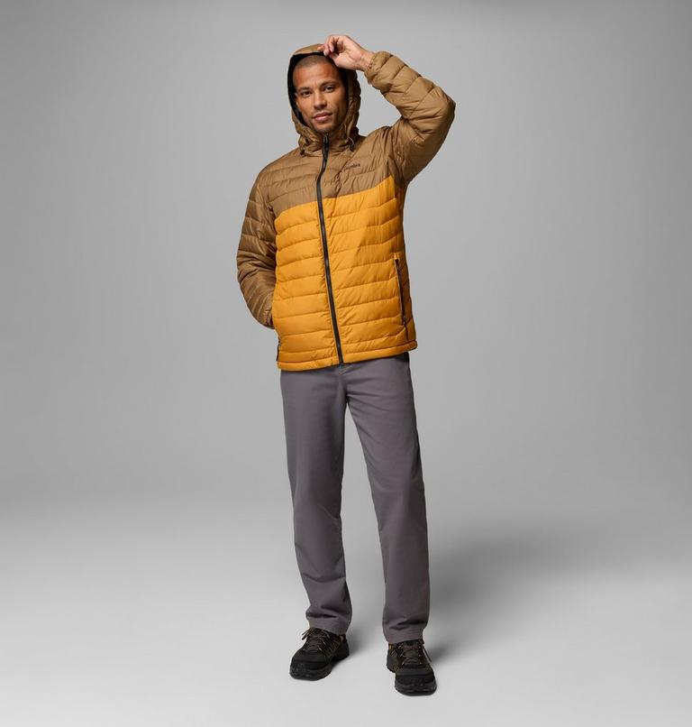 Men&rsquo;s Powder Lite II Hooded Insulated Jacket, Color: Squash, Delta, image 2