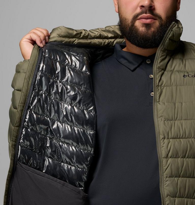 Men’s Powder Lite II Insulated Jacket - Extended Size, Color: Stone Green, image 5