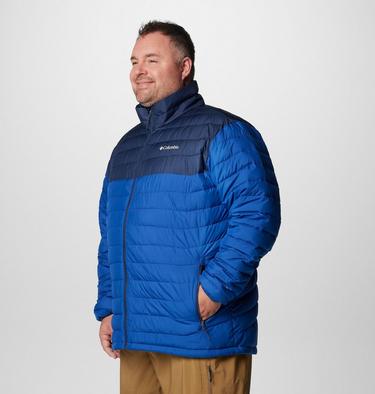 Veste Isolée Powder Lite II Homme - Grande Taille, Color: Mountain Blue, Collegiate Navy, image 8
