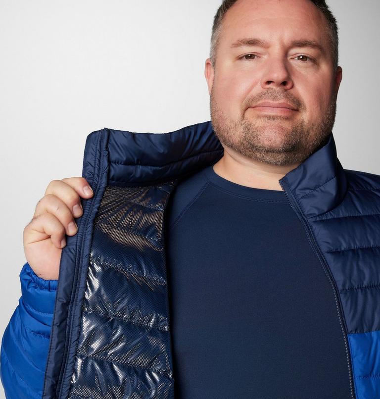 Powder Lite II Jacket, Color: Mountain Blue, Collegiate Navy, image 6