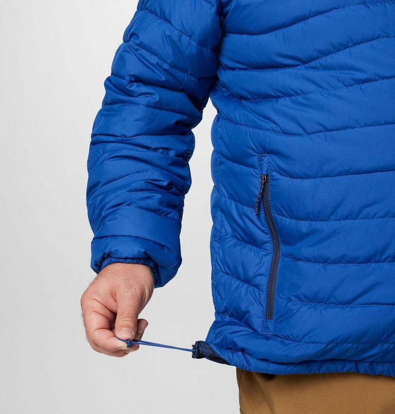 Powder Lite II Jacket, Color: Mountain Blue, Collegiate Navy, image 7