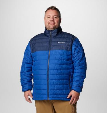 Powder Lite II Jacket, Color: Mountain Blue, Collegiate Navy, image 3
