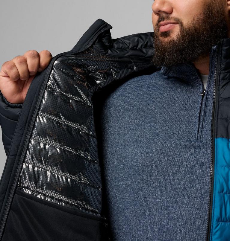 Powder Lite II Jacket, Color: Phoenix Blue, Black, image 6