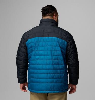 Men&rsquo;s Powder Lite II Insulated Jacket - Extended Size, Color: Phoenix Blue, Black, image 7