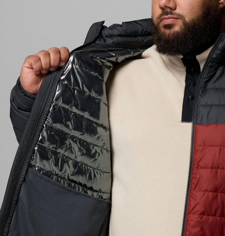 Powder Lite II Jacket, Color: Red Oxide, Shark, image 6