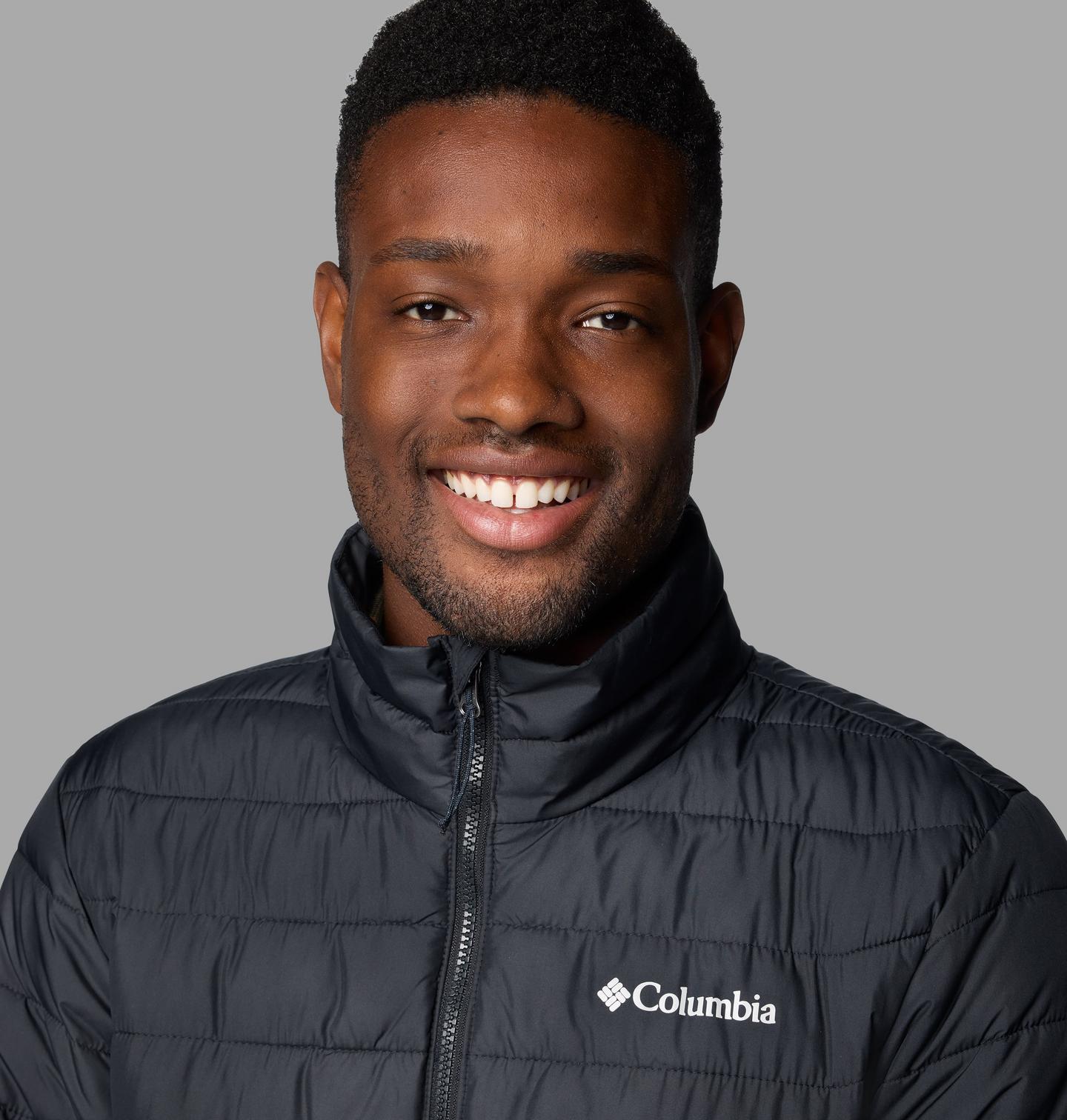 Мужская куртка Columbia Powder Lite II Jacket - Tall, цвет: Чёрный, вариант 1 — фото 4