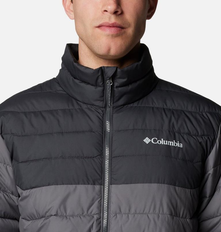 Men’s Powder Lite II Insulated Jacket, Color: City Grey, Shark, image 4