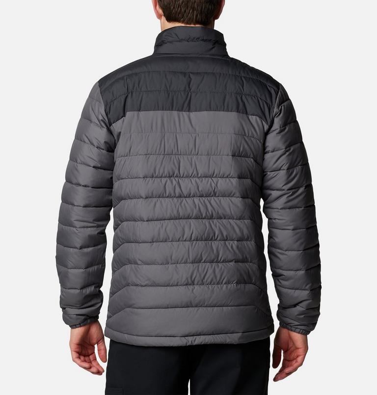 Men’s Powder Lite II Insulated Jacket, Color: City Grey, Shark, image 2