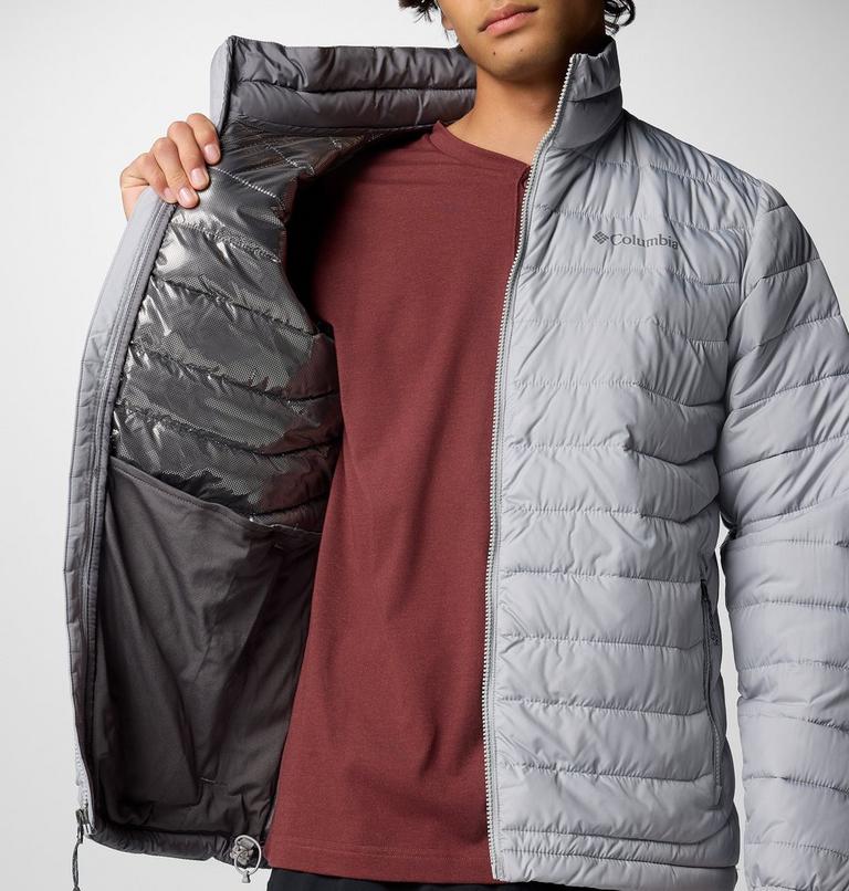 Men’s Powder Lite II Insulated Jacket, Color: Columbia Grey, image 6