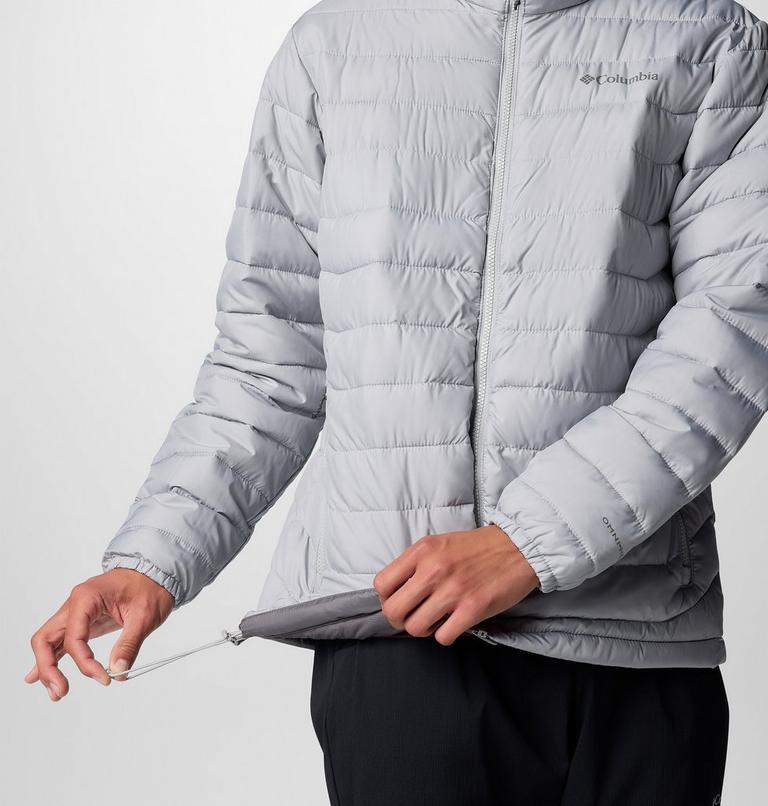 Men’s Powder Lite II Insulated Jacket, Color: Columbia Grey, image 7