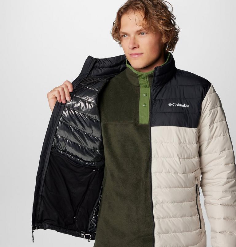 Chaqueta con aislamiento Powder Lite II para hombre, Color: Dark Stone, Black, image 6