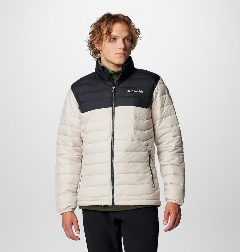 Chaqueta con aislamiento Powder Lite II para hombre, Color: Dark Stone, Black, image 1