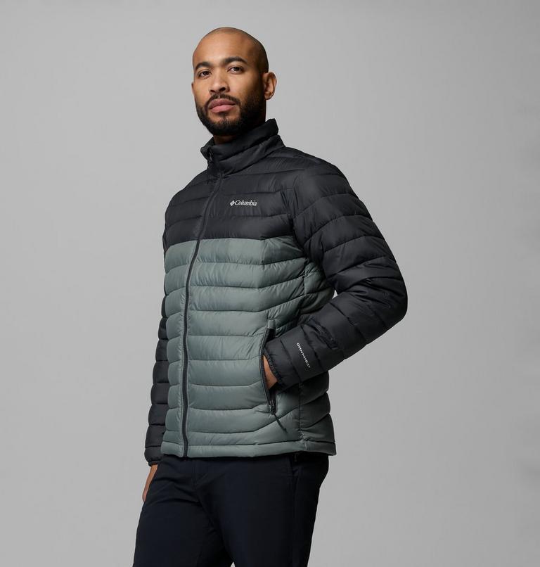 Chaqueta con aislamiento Powder Lite II para hombre, Color: Sedona Sage, Shark, image 4