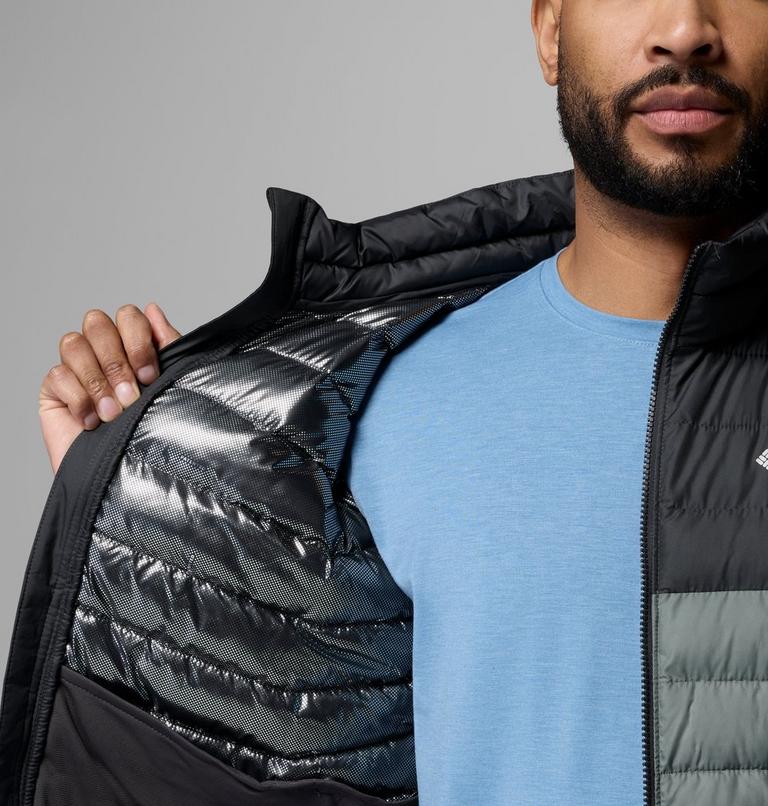 Chaqueta con aislamiento Powder Lite II para hombre, Color: Sedona Sage, Shark, image 6