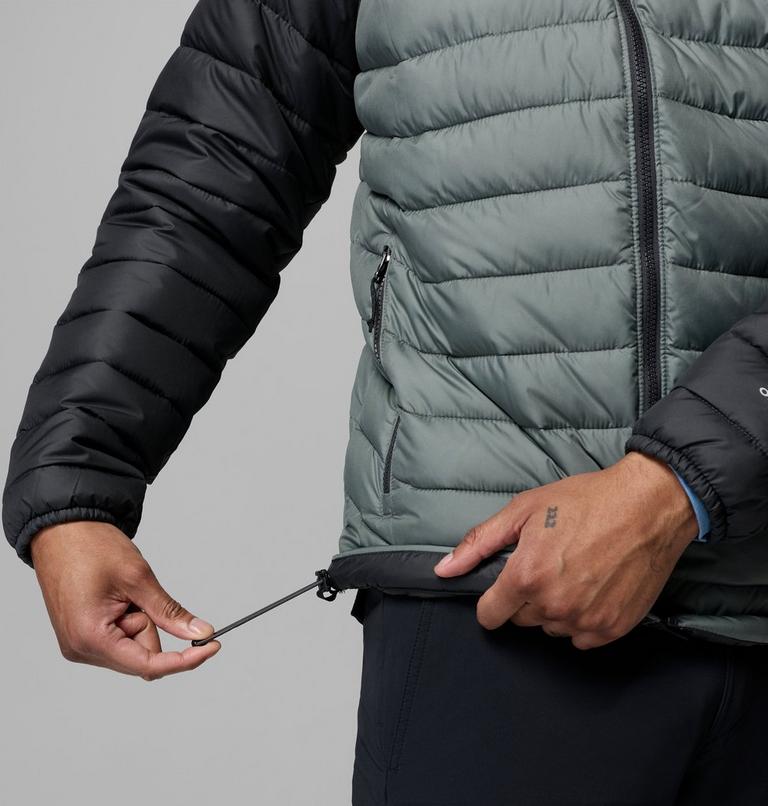 Chaqueta con aislamiento Powder Lite II para hombre, Color: Sedona Sage, Shark, image 8