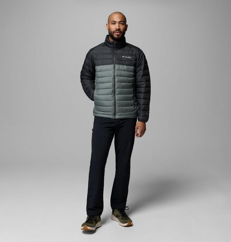 Chaqueta con aislamiento Powder Lite II para hombre, Color: Sedona Sage, Shark, image 2