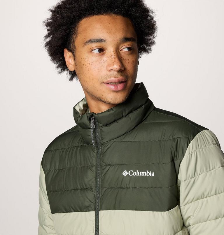 Men’s Powder Lite II Insulated Jacket, Color: Safari, Greenscape, image 5