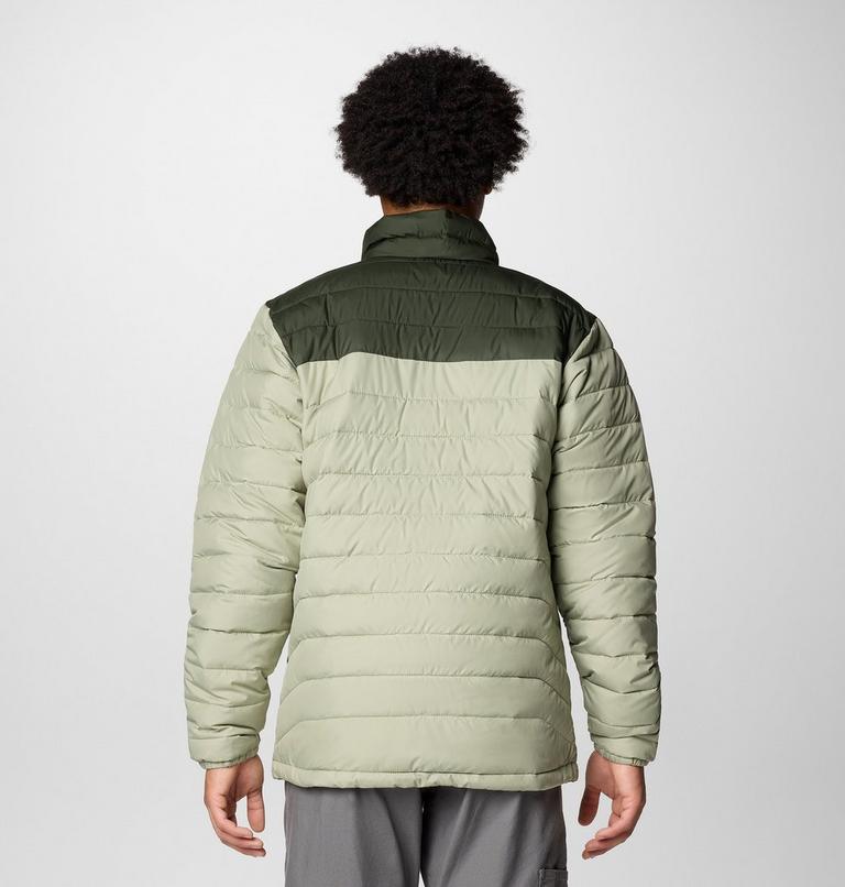 Men’s Powder Lite II Insulated Jacket, Color: Safari, Greenscape, image 2