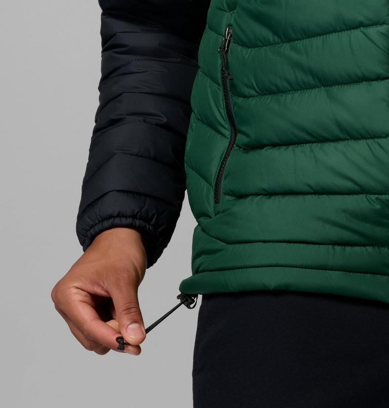 Chaqueta con aislamiento Powder Lite II para hombre, Color: Rain Forest, Black, image 8