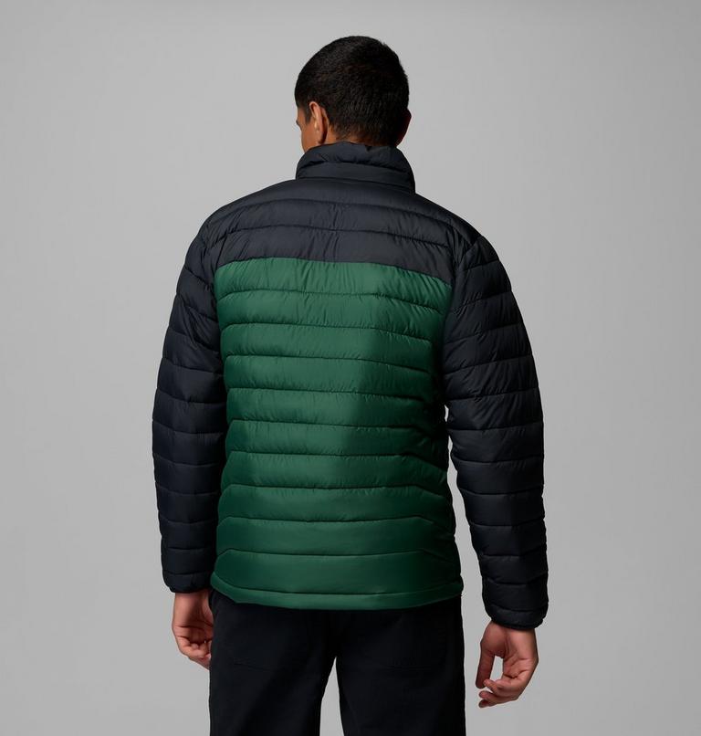 Chaqueta con aislamiento Powder Lite II para hombre, Color: Rain Forest, Black, image 3