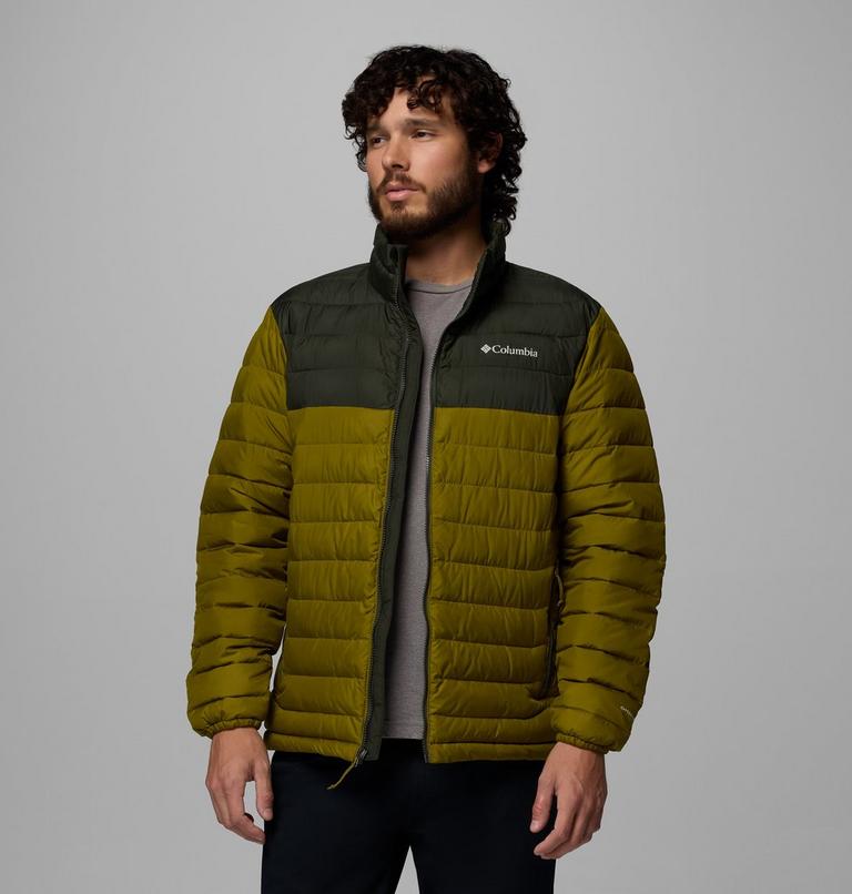 Men&rsquo;s Powder Lite II Insulated Jacket, Color: Mossy Green, Greenscape, image 5