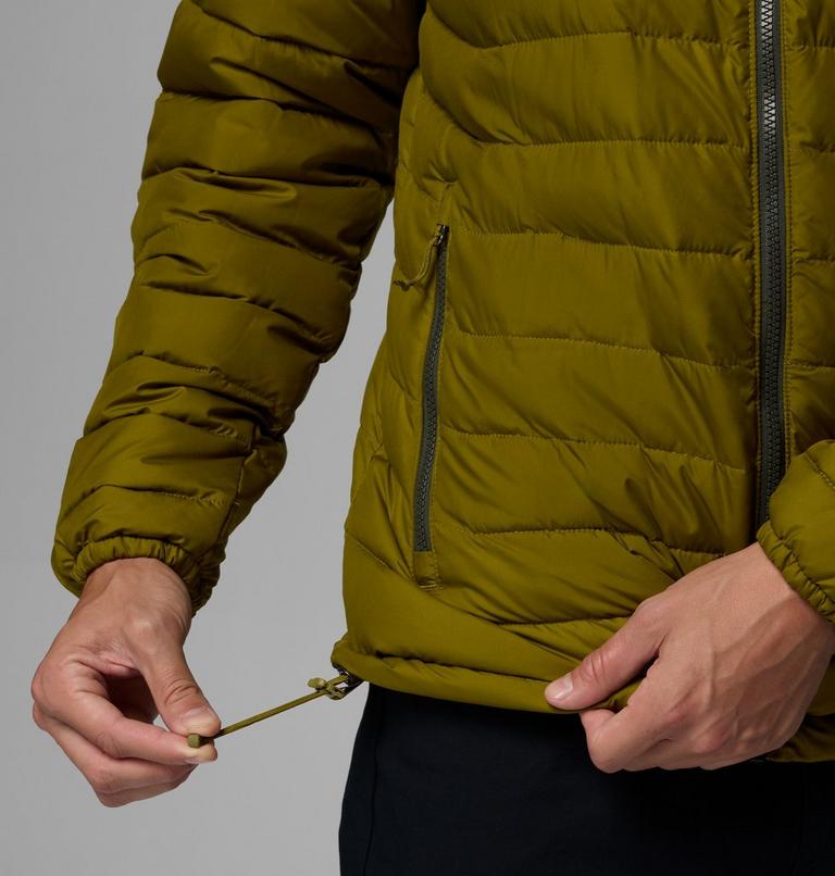 Men&rsquo;s Powder Lite II Insulated Jacket, Color: Mossy Green, Greenscape, image 8