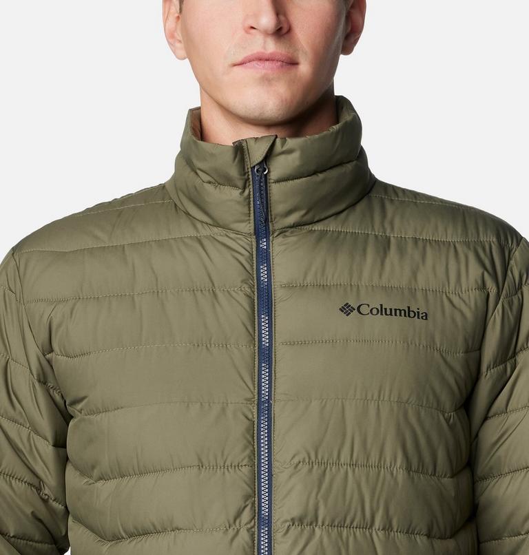 Men’s Powder Lite II Insulated Jacket, Color: Stone Green, image 4