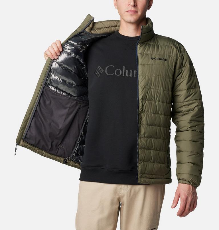 Men’s Powder Lite II Insulated Jacket, Color: Stone Green, image 5