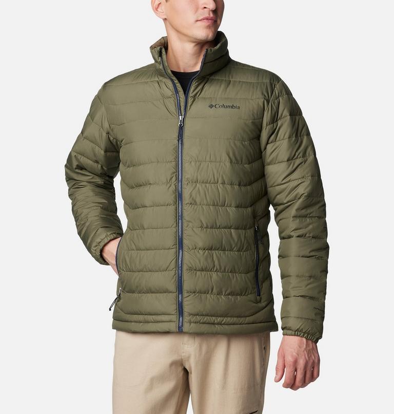 Men’s Powder Lite II Insulated Jacket, Color: Stone Green, image 1