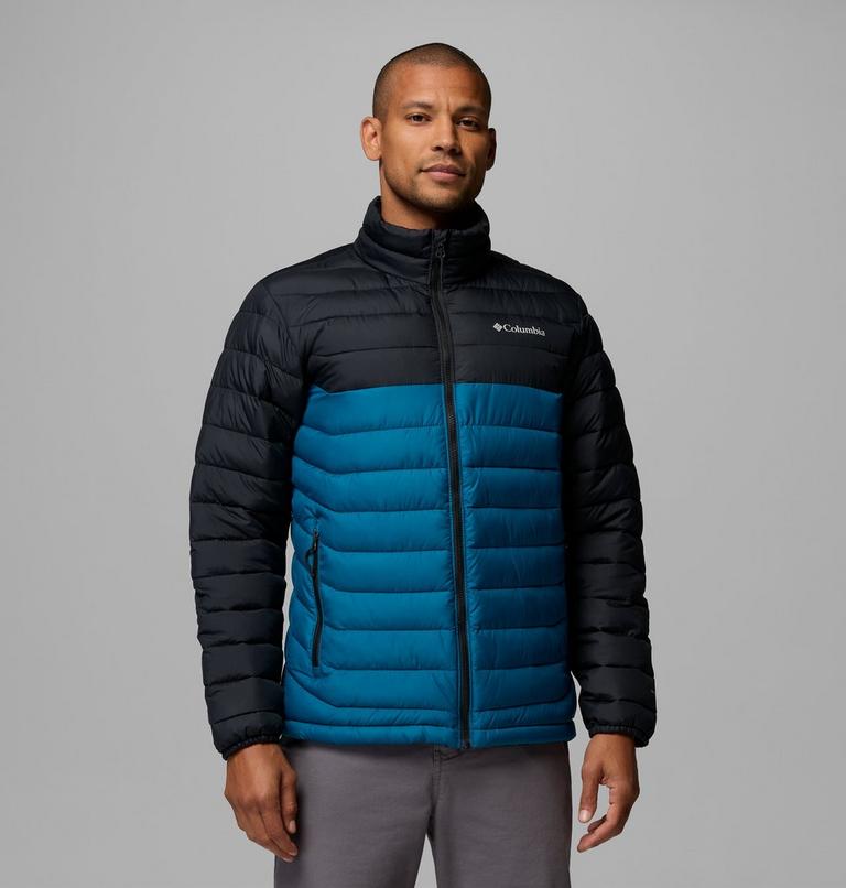 Powder Lite II Jacket, Color: Phoenix Blue, Black, image 1