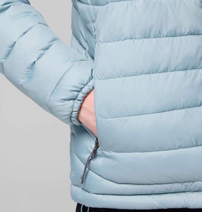 Men’s Powder Lite II Insulated Jacket, Color: Crushed Blue, Shark, image 8