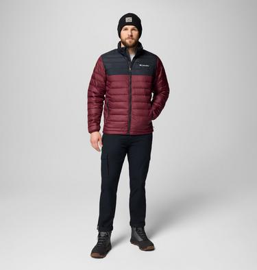 Veste Isolée Powder Lite II Homme, Color: Rich Wine, Black, image 10