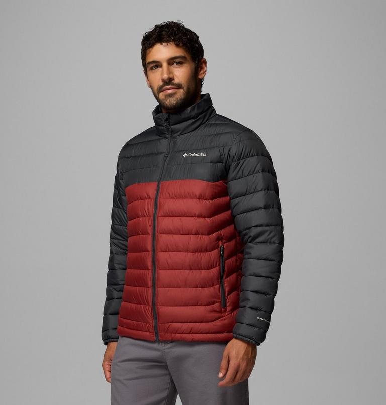 Powder Lite II Jacket, Color: Red Oxide, Shark, image 4
