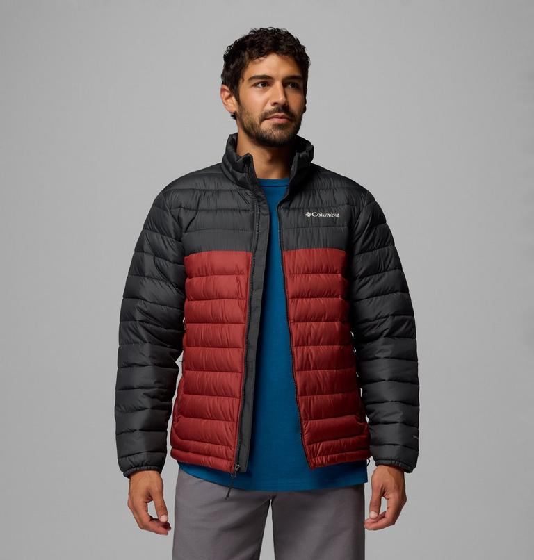 Powder Lite II Jacket, Color: Red Oxide, Shark, image 5