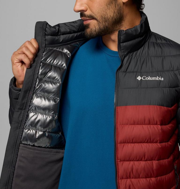 Powder Lite II Jacket, Color: Red Oxide, Shark, image 6