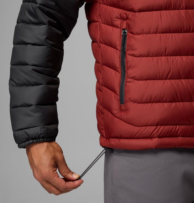 Powder Lite II Jacket, Color: Red Oxide, Shark, image 8