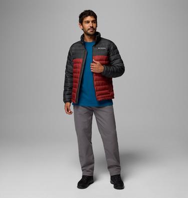 Powder Lite II Jacket, Color: Red Oxide, Shark, image 4