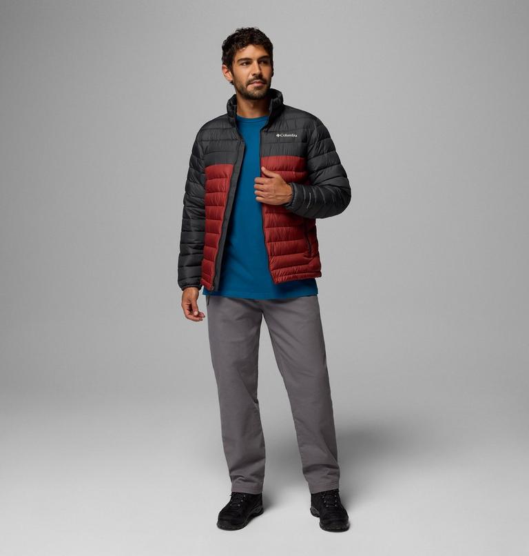 Powder Lite II Jacket, Color: Red Oxide, Shark, image 2