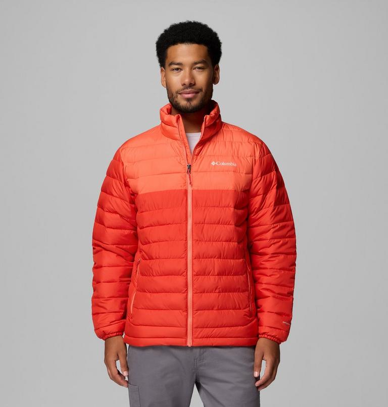 Men&rsquo;s Powder Lite II Insulated Jacket, Color: Super Sonic, Zing, image 1