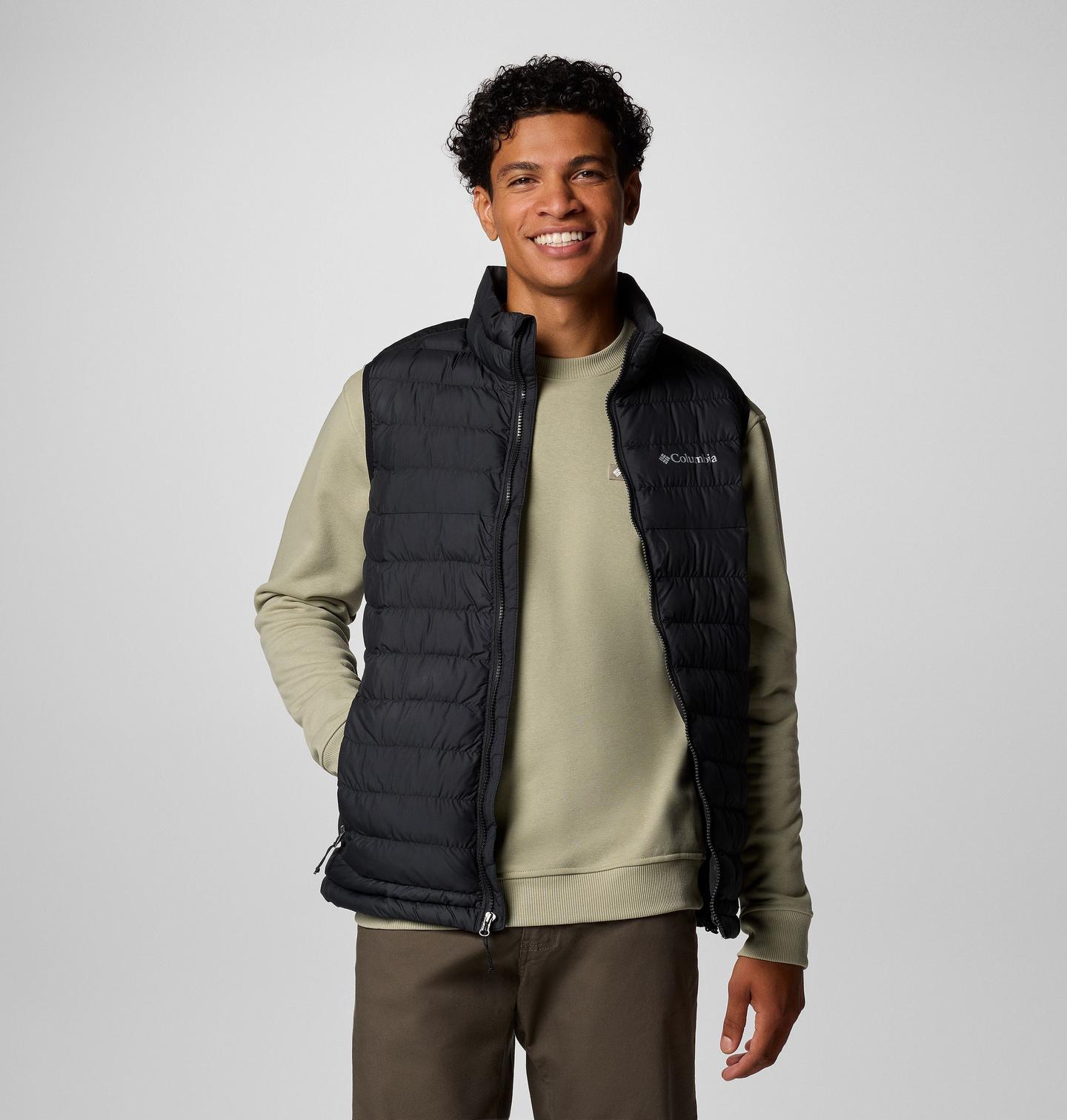 Мужской жилет Columbia Powder Lite II Vest, цвет: Чёрный — фото 1