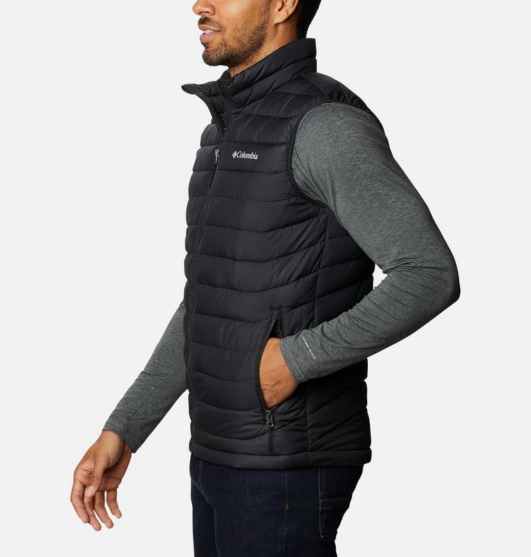 Men's Powder Lite II Insulated Vest, Color: Black, image 3