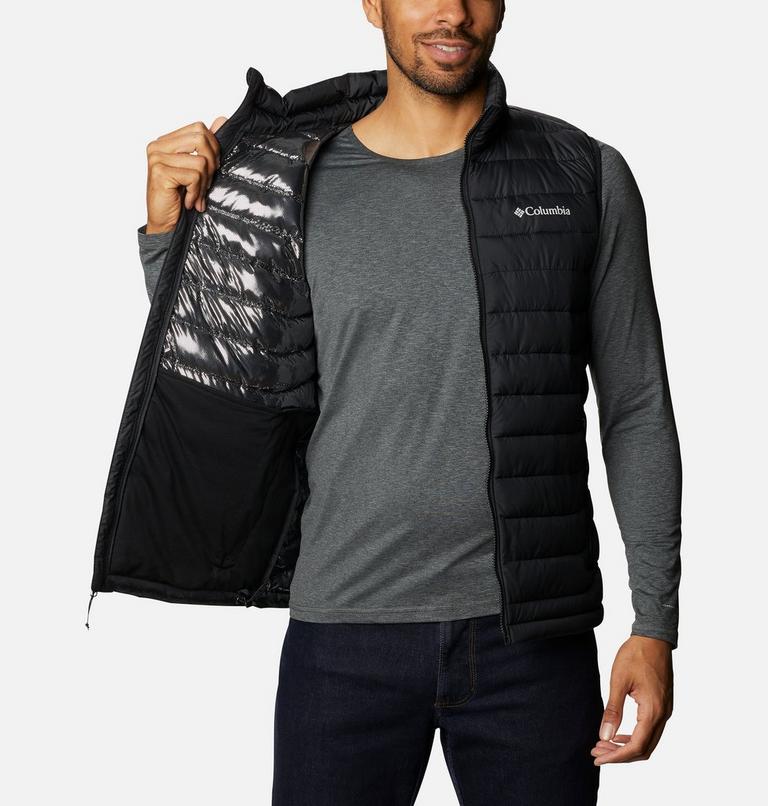 Men's Powder Lite II Insulated Vest, Color: Black, image 5