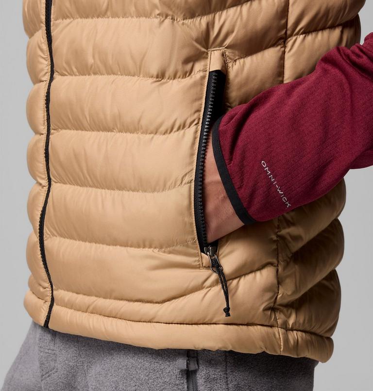 Powder Lite II Vest, Color: Canoe, Black, image 8