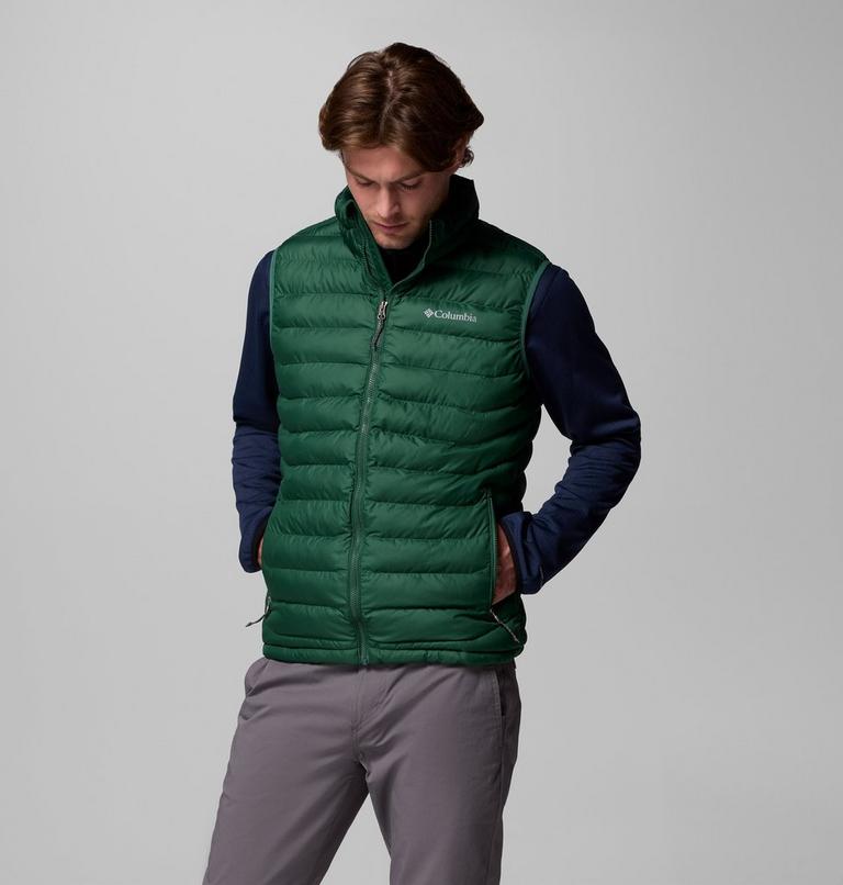 Men's Powder Lite II Insulated Vest, Color: Rain Forest, image 5