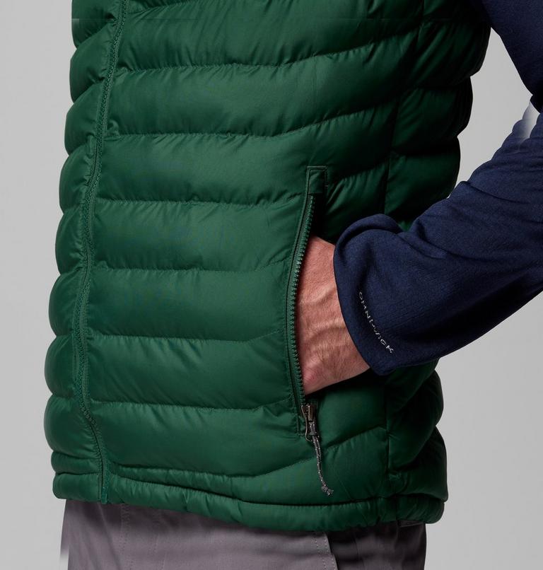Men's Powder Lite II Insulated Vest, Color: Rain Forest, image 7