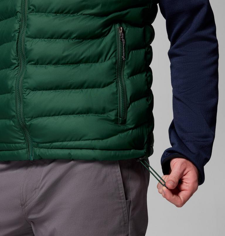 Men's Powder Lite II Insulated Vest, Color: Rain Forest, image 8