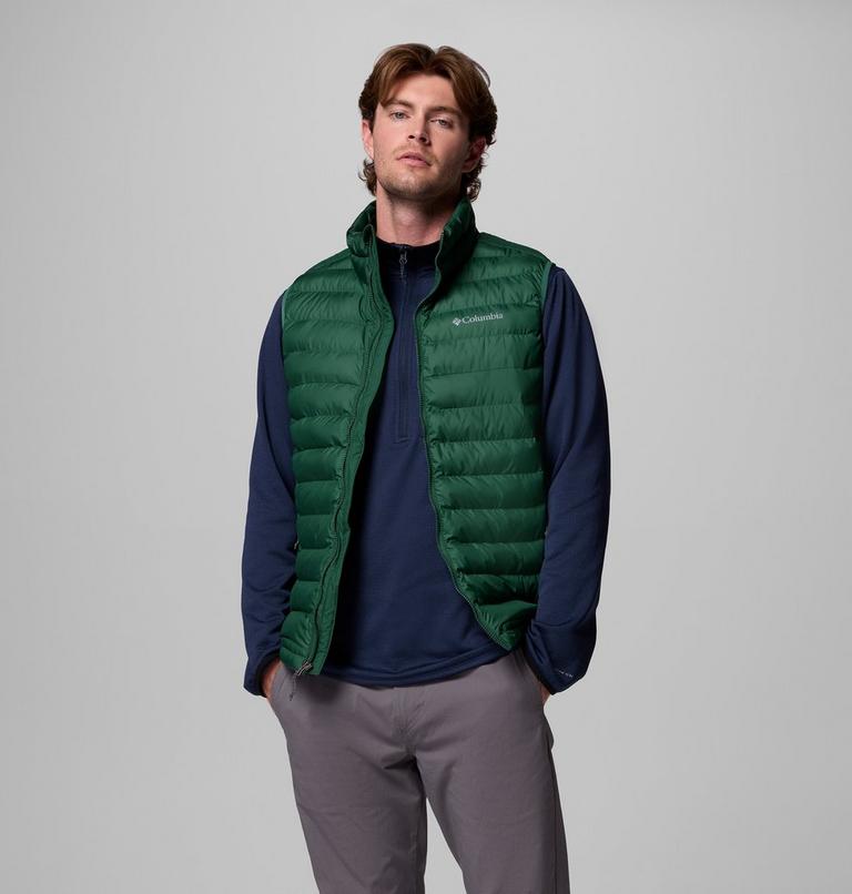 Men's Powder Lite II Insulated Vest, Color: Rain Forest, image 1