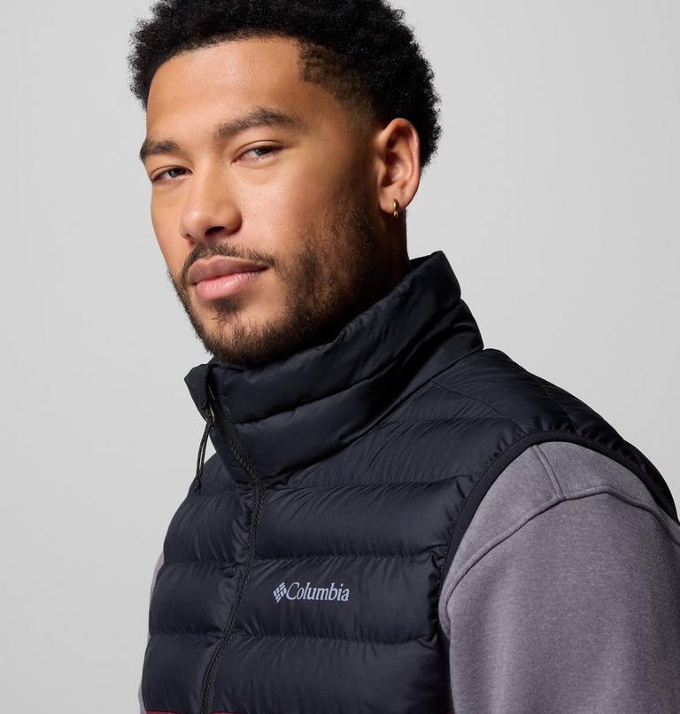 Men's Powder Lite II Insulated Vest, Color: Rich Wine, Black, image 5